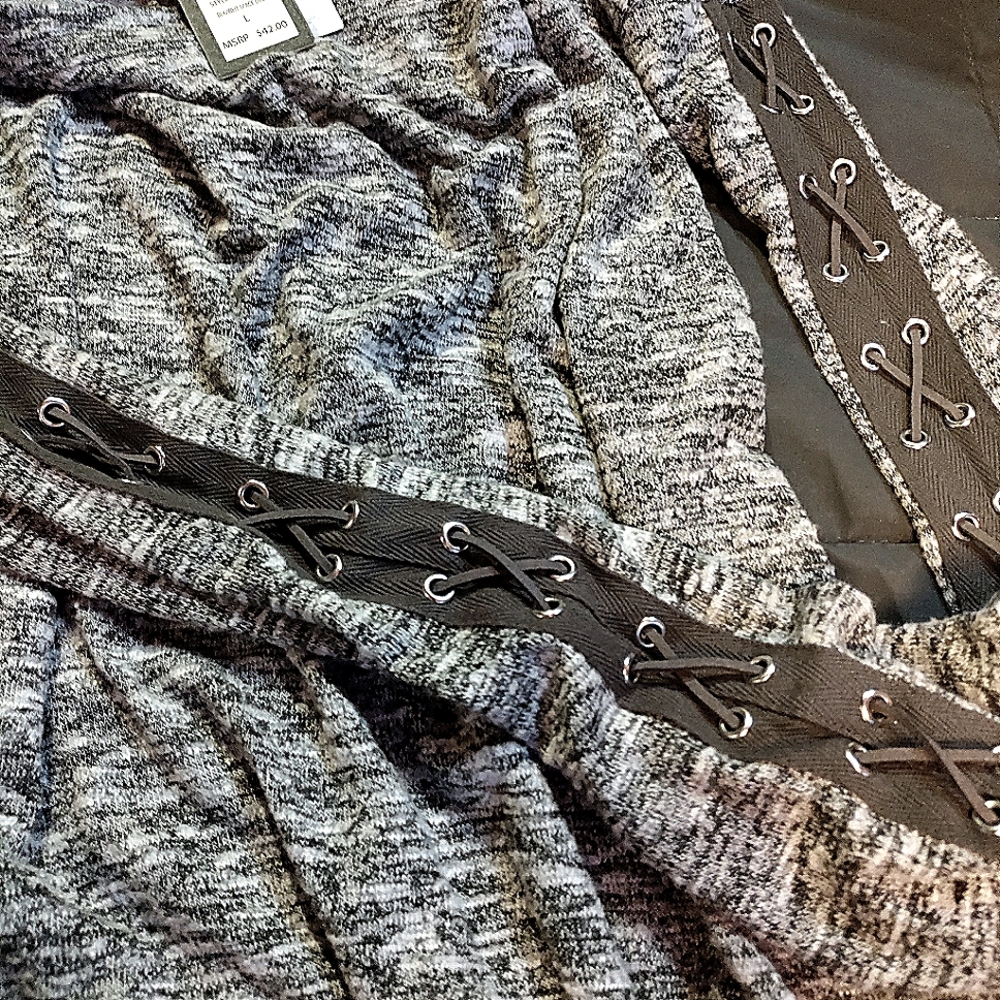 Verve Ami sweater lace up sleeves